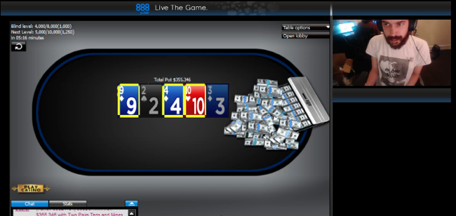 Nitsche Twitches His Way to Sunday Major Win on 888poker