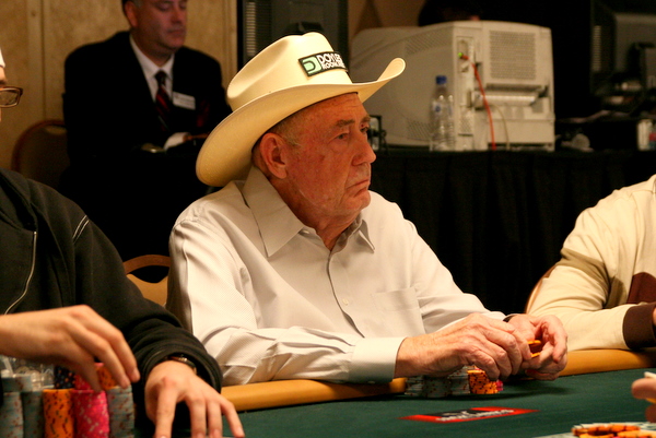 doyle brunson- thinks poker is definitely gambling
