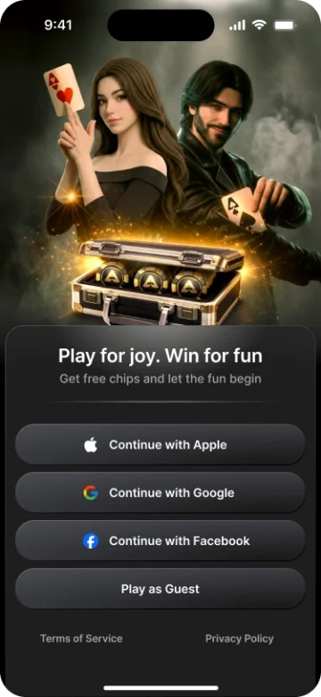 Appeak Poker Registration Screenshot
