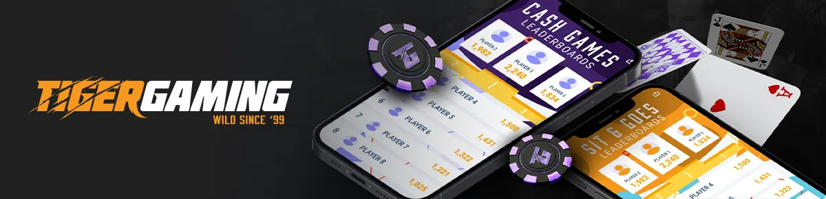 Tiger Gaming Poker mobile app for iOS and Android