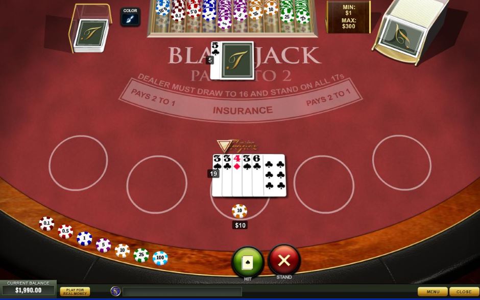 Jugar blackjack online gratis