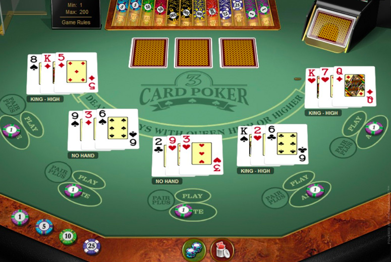 Can you play Three Card Poker online?