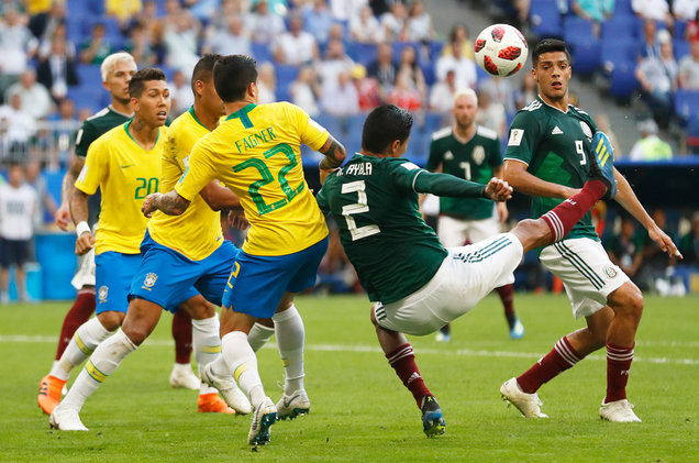 Brazil vs Mexico at World Cup