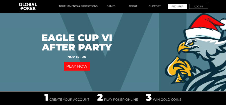 Sign up for Global Poker