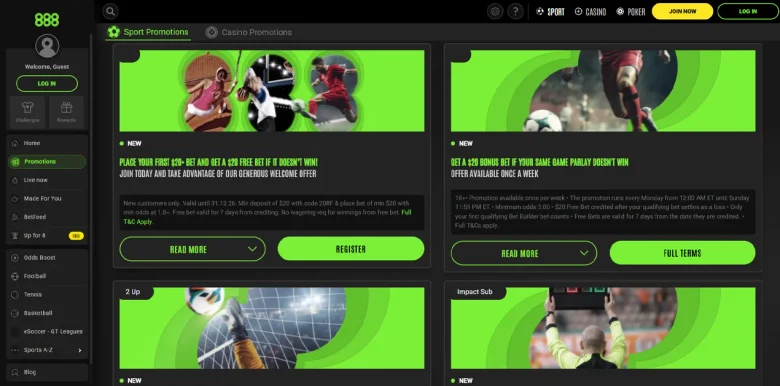 888 Sport Promotions