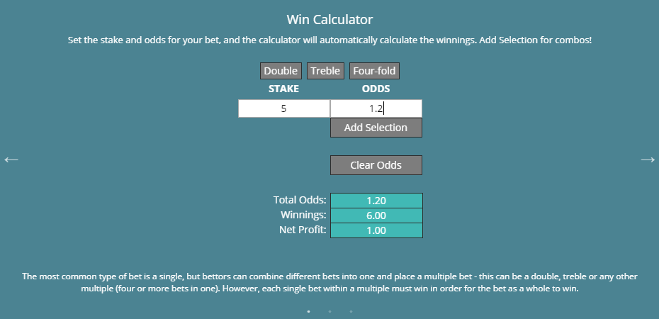 Karamba Bet Calculator - Win Calculator