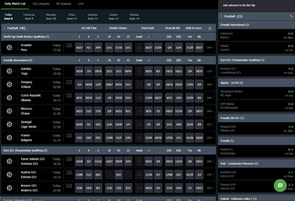 fansbet odds - football EUROs