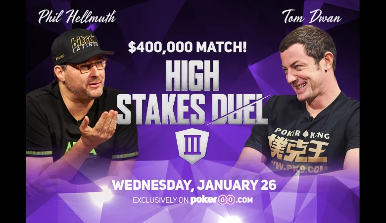 Jan 26th: Hellmuth vs. Dwan $400k Heads-Up Battle