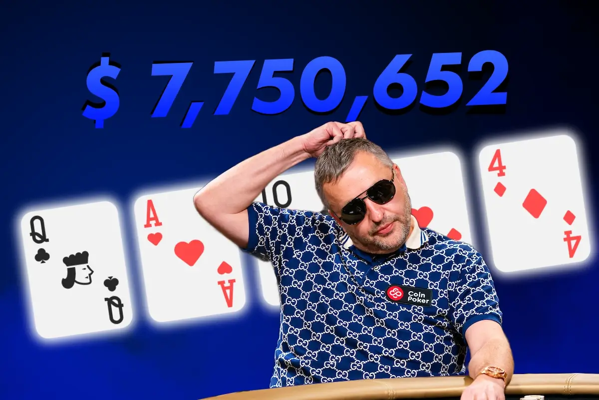 Antaras 'Tony G' Guoga record breaking hand on Coinpoker