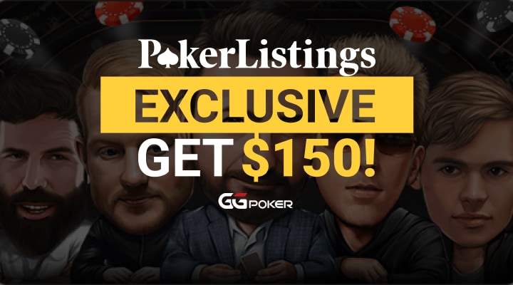 PokerListings Exclusive! Get $150 at GGPoker!