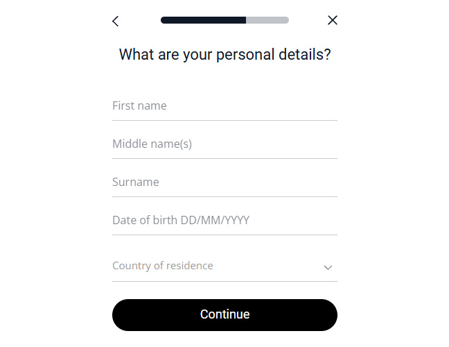 Fill in Personal Details: