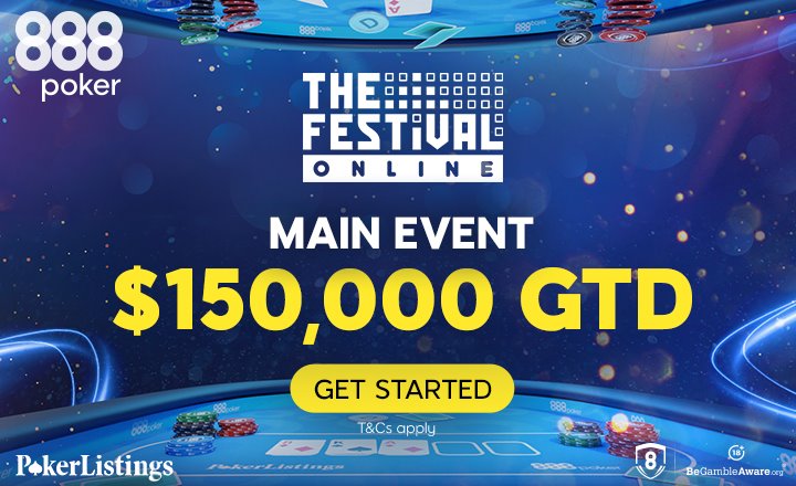 The Festival Online Main Event Powered by 888poker – Main Event This Sunday
