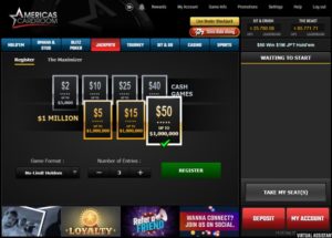Americas Cardroom Jackpots.