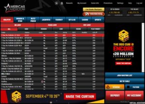 Americas Cardroom Lobby.