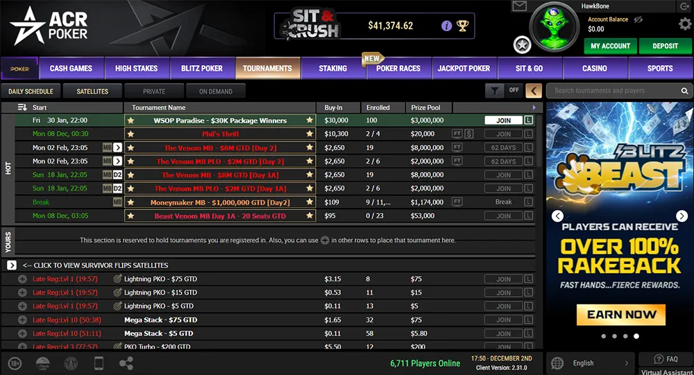 Multi-Table Tournaments