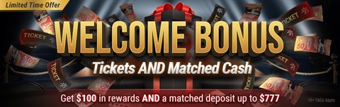 WSOP.CA - Welcome Bonus. Tickets and matched cash.