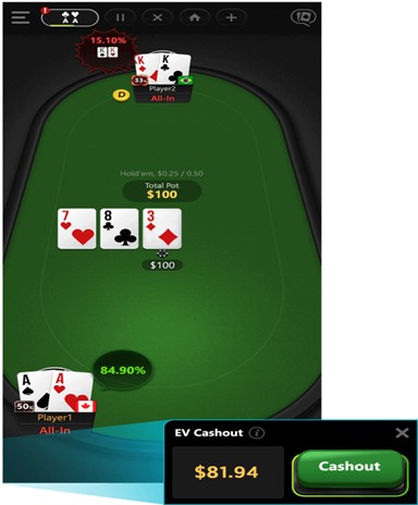 GGPoker EV Cashout. How it look on the table.