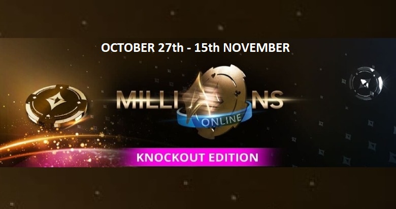 It’s Here! Qualify for the partypoker MILLIONS Online Knockout Edition Main Event for 1 Cent!!