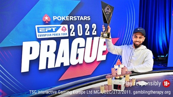 EPT Prague Main Event 2022 Winner Jordan Saccucci.