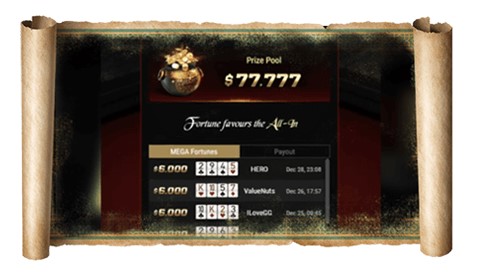 GGPoker All-in fortune jackpot.