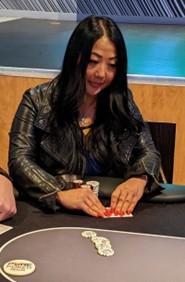 Lina Niu at PPT Tournament of Champions Main Event final table 2022.