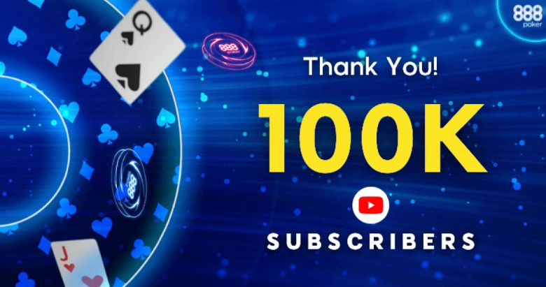 888poker Celebrate 100,000 YouTube Subs With Freeroll