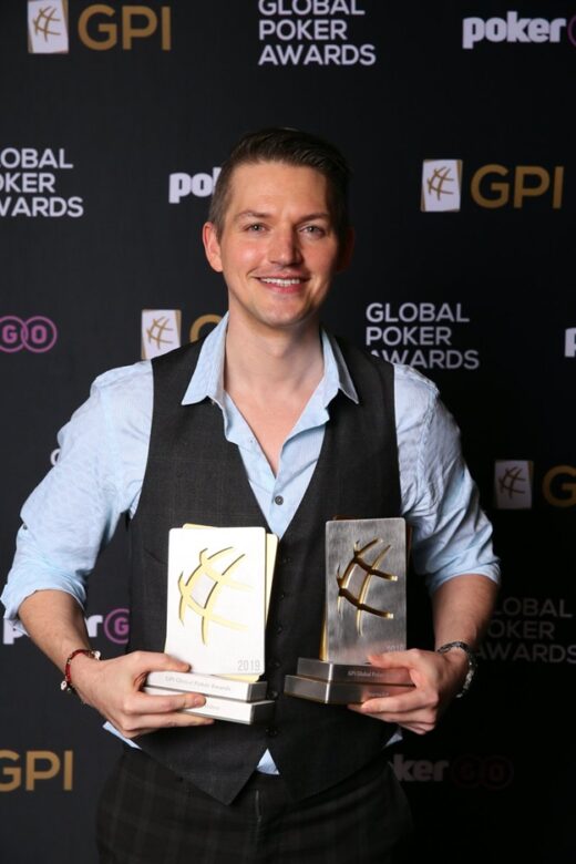Joey Ingram at Global Poker Awards
