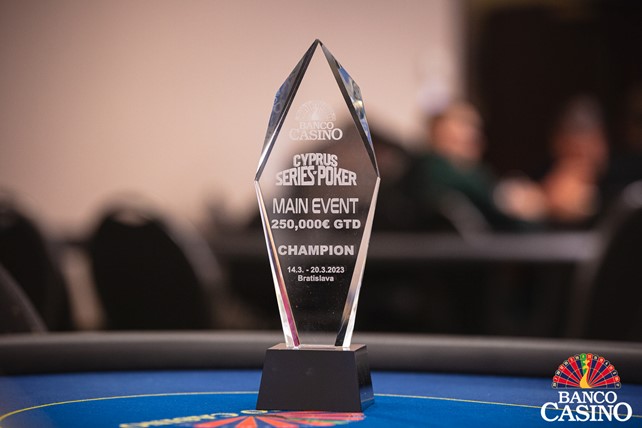 Cyprus Series of Poker Main Event Trophee.