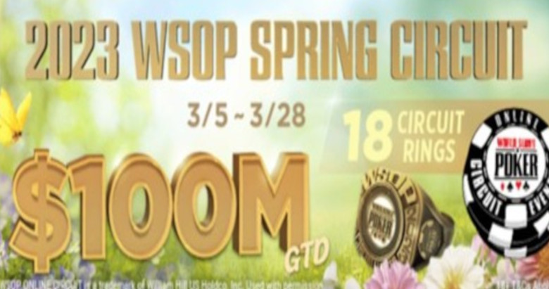 $100M and 18 WSOP Spring Circuit Rings to Be Won at GGPoker