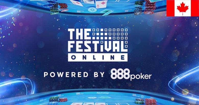 The Festival Online Comes to 888poker Ontario with $100k Guaranteed