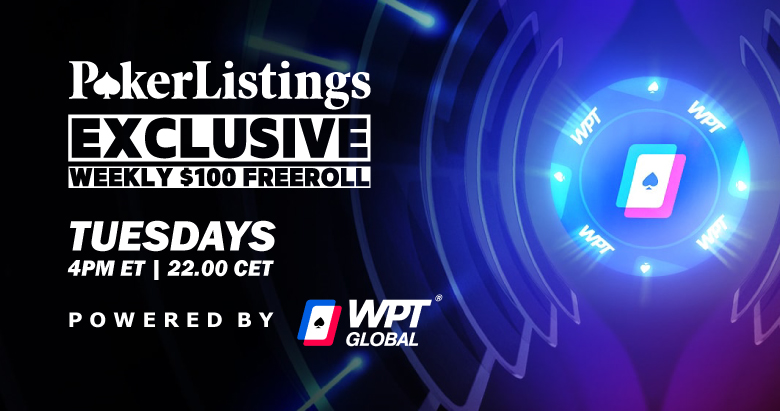 PokerListings Teams up With WPT Global to Offer Weekly Freeroll Tournaments