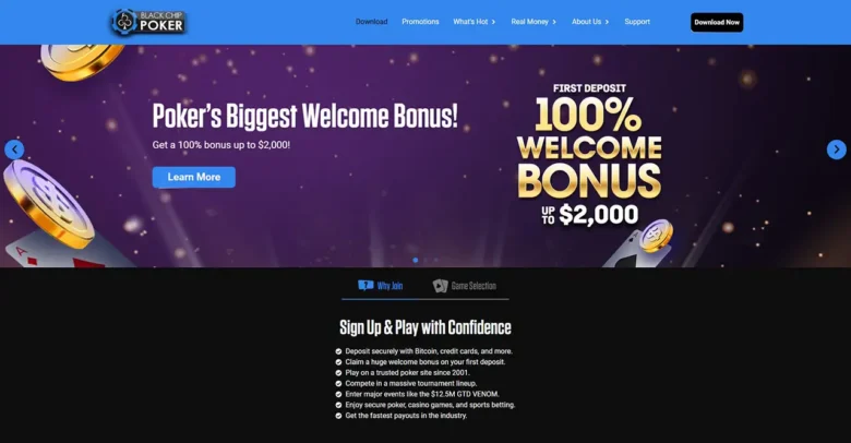 Black Chip Poker Home Page