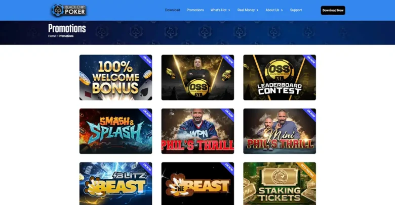 Black Chip Poker Promotions Page