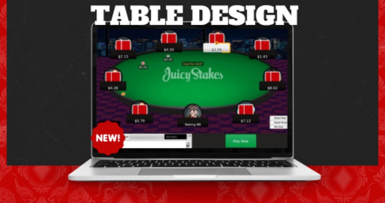 Enjoy the Shiny New Table Design and Features at Juicy Stakes Poker