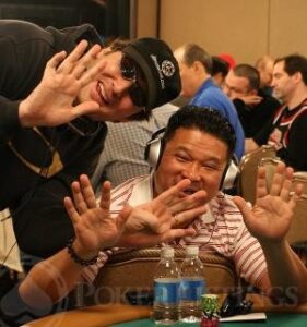 Phil Hellmuth and Johnny Chan in World Series of Poker