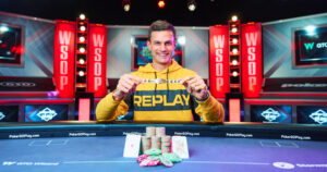 World Series of Poker 2023 Event 2 Winner Alexandre Vuilleumier.