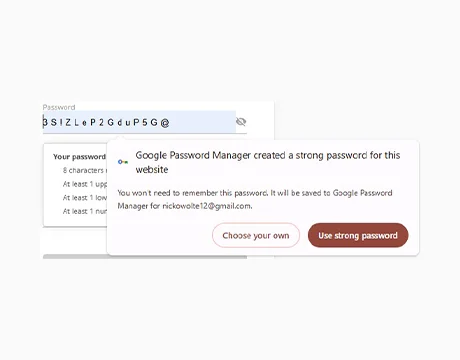 Choose a Secure Password: