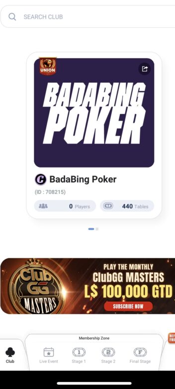 ClubGG Badabing Poker 2023