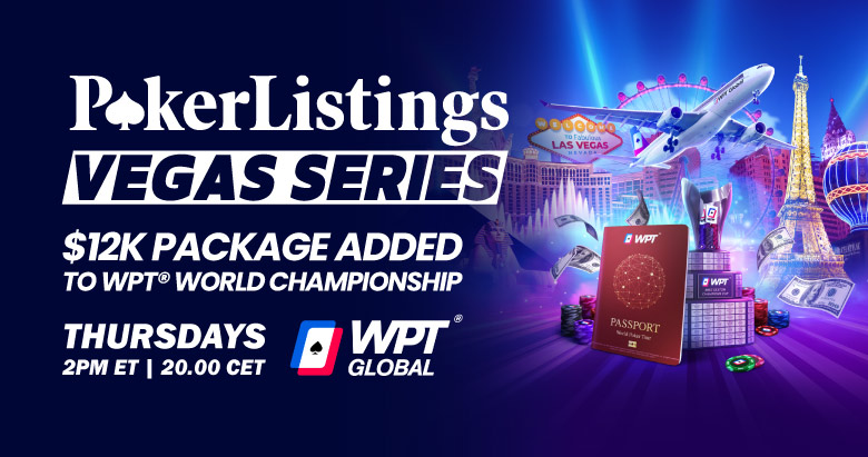 A $12,400 WPT World Championship Package up for Grabs with PokerListings Vegas Series