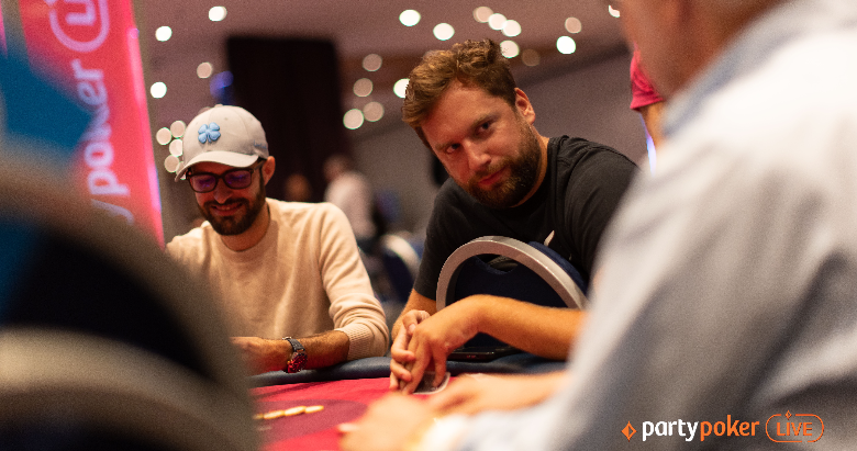 Bart Lybaert is doing well in the Hydra High Roller at the partpoker Millions Malta 2023