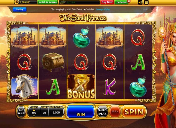 Chumba Casino casino game Sand Princess slot