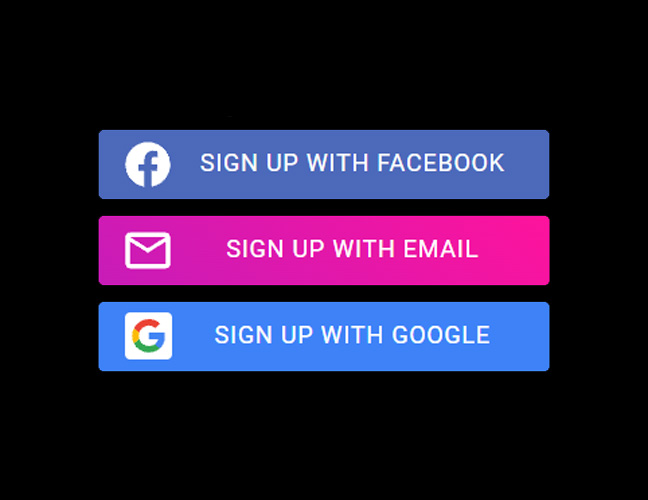 Register at Pulsz Social Casino via Google, Email or Facebook: