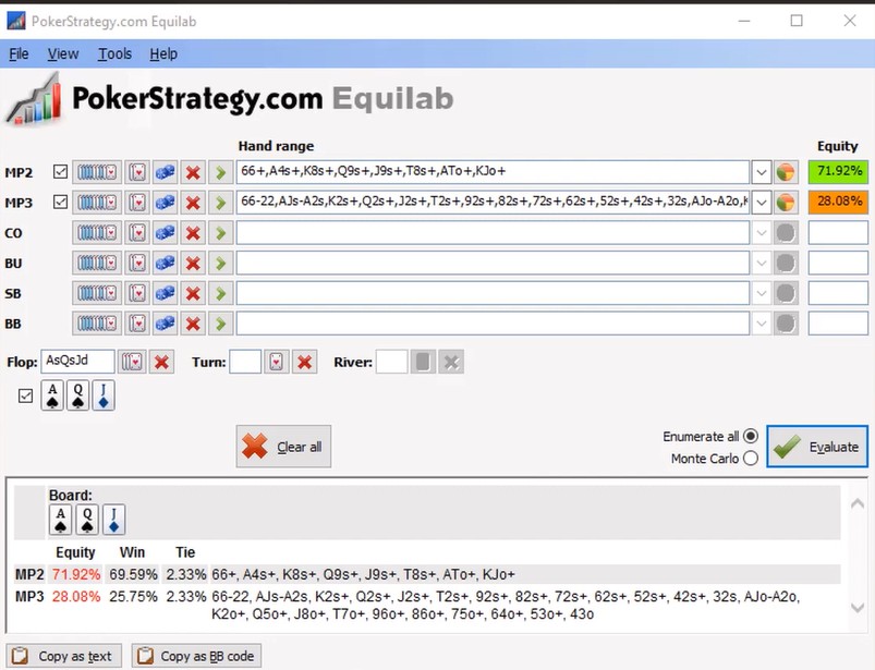 Equity Calculator