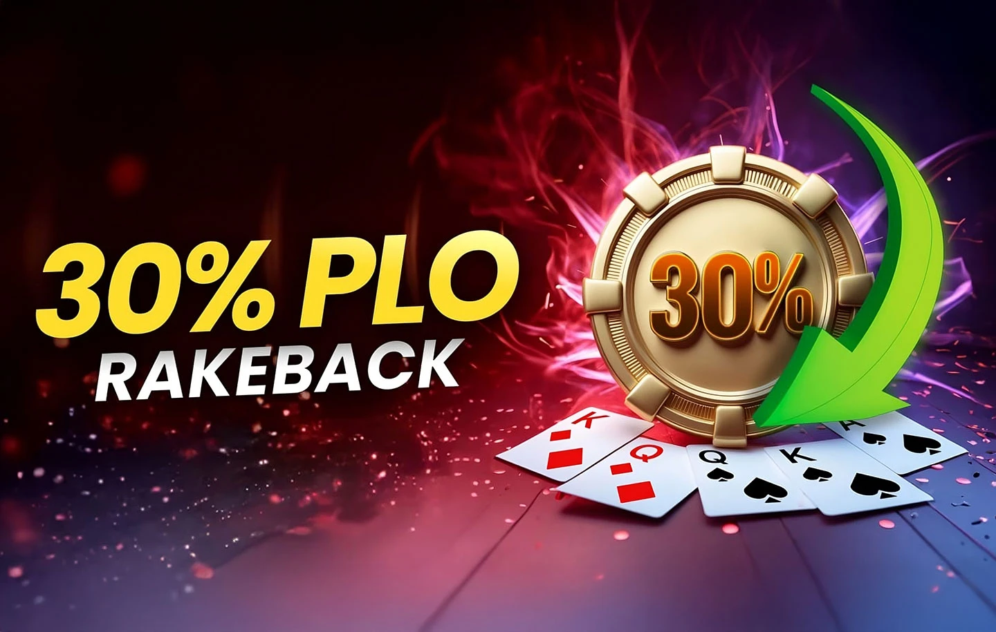 WPT Global Introduces 30% Rakeback For PLO Cash Games