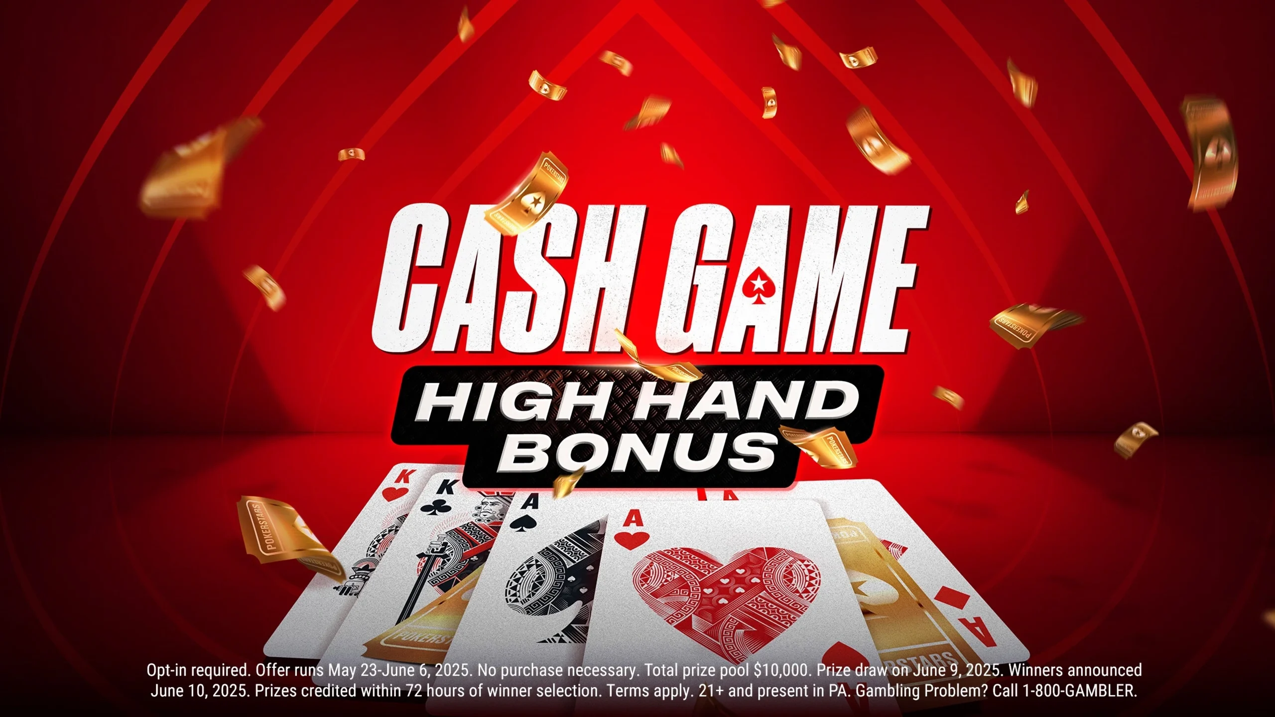 PokerStars Cash Game High Hand Bonus