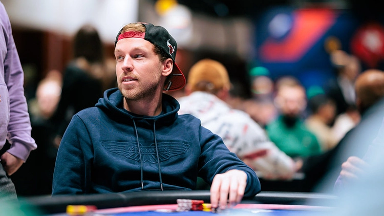 Simon Mattsson is playing poker.