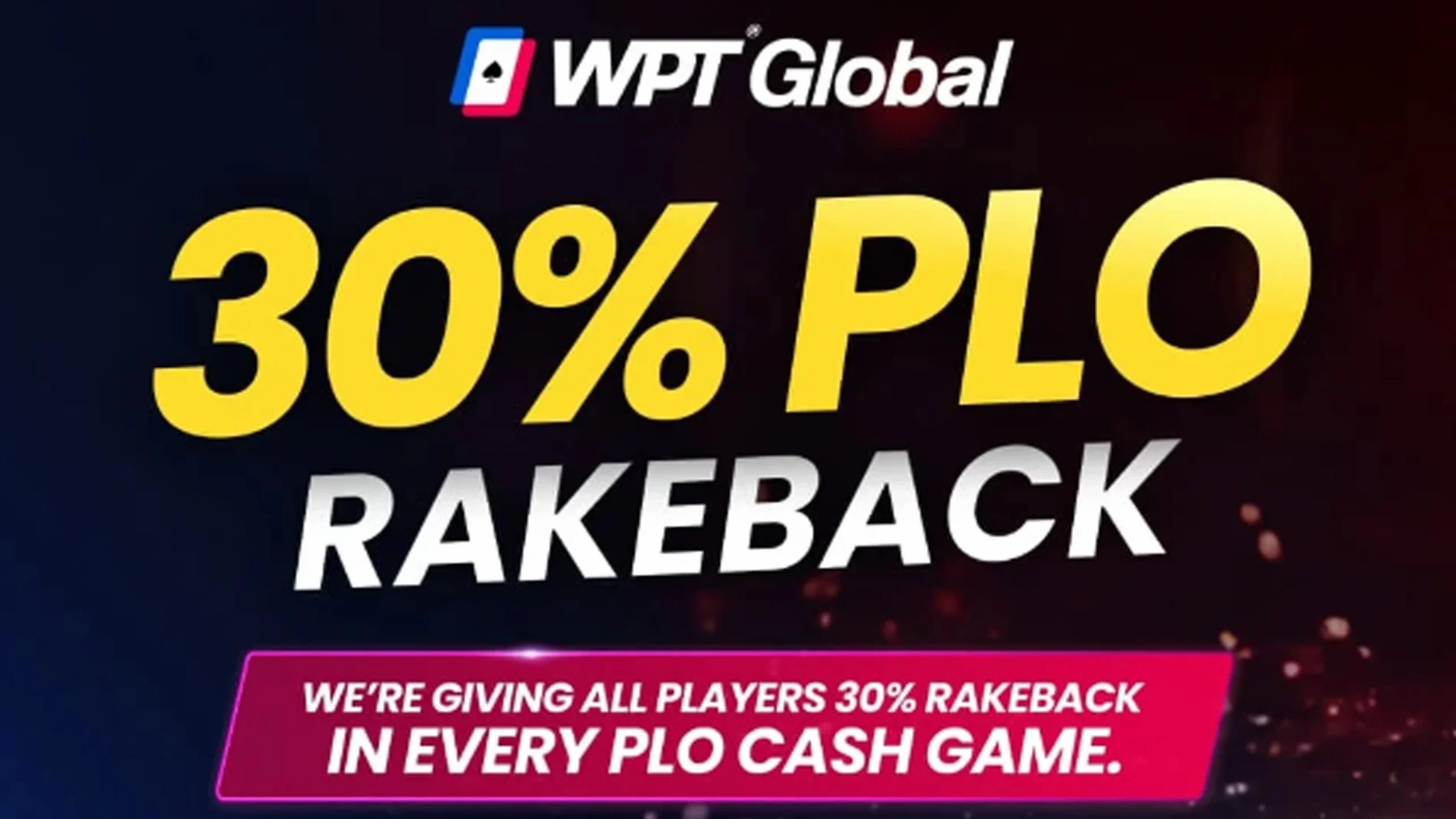 WPT Global Introduces 30% Rakeback For PLO Cash Games