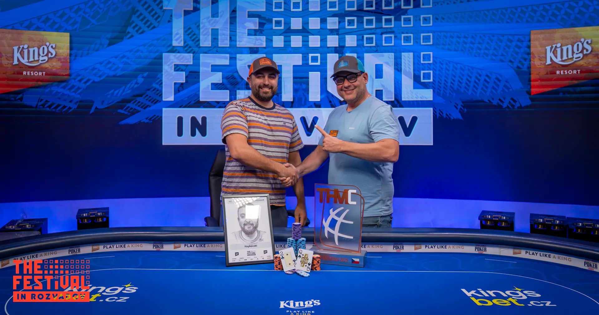 Frankie and the winner THe Rozvadov Poker Festival 2025
