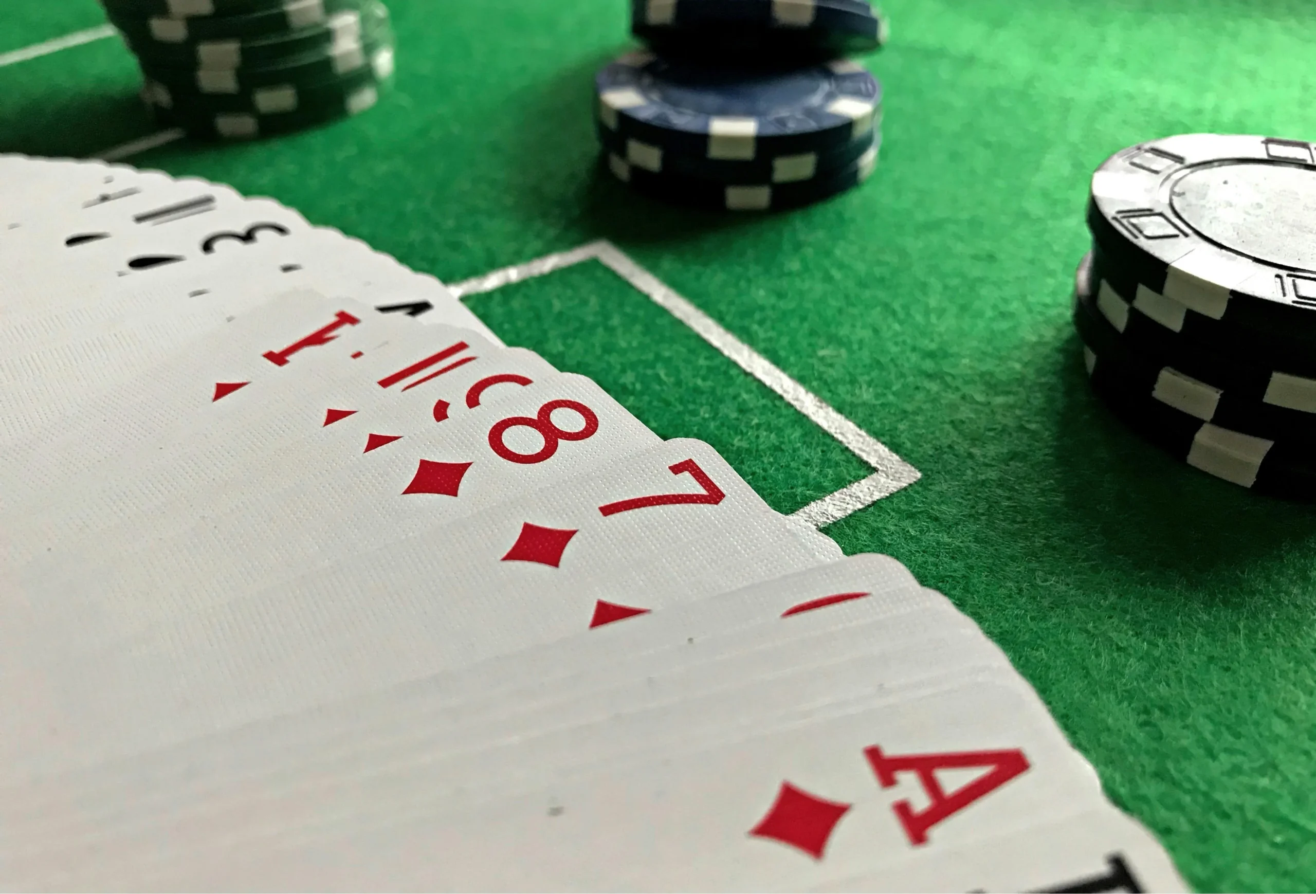 poker cards on the table