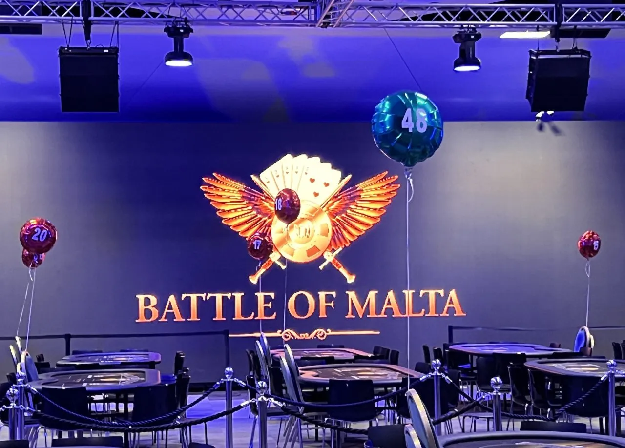 A photo inside the venue where Battle of Malta takes place.